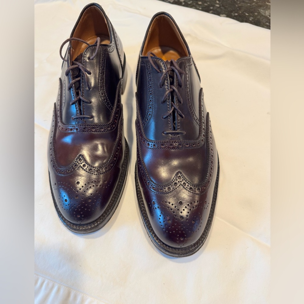 Alden Cordovan Leather Wingtip Oxfords 10.5